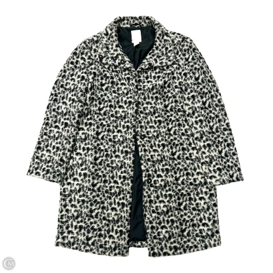 Coat Peacoat By H&m In Leopard Print, Size: M