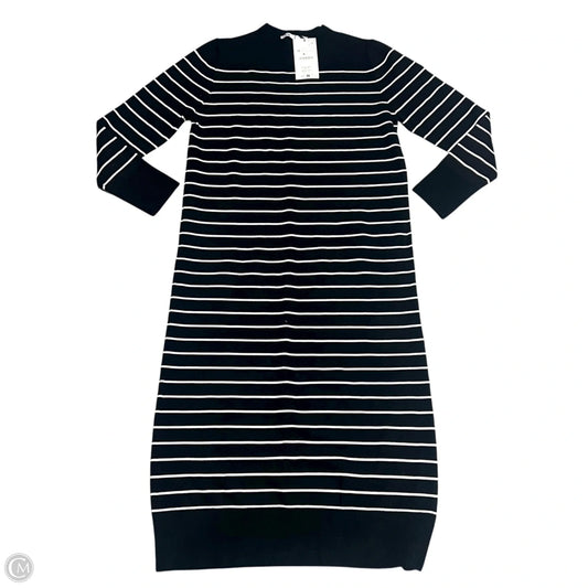 Dress Sweater By Zara In Black & White, Size: M