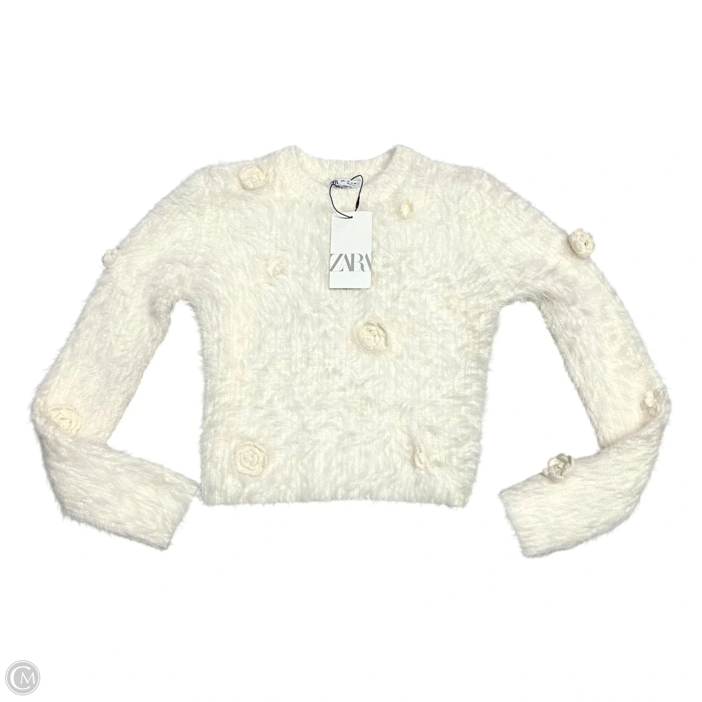 Sweater By Zara In Cream, Size: L