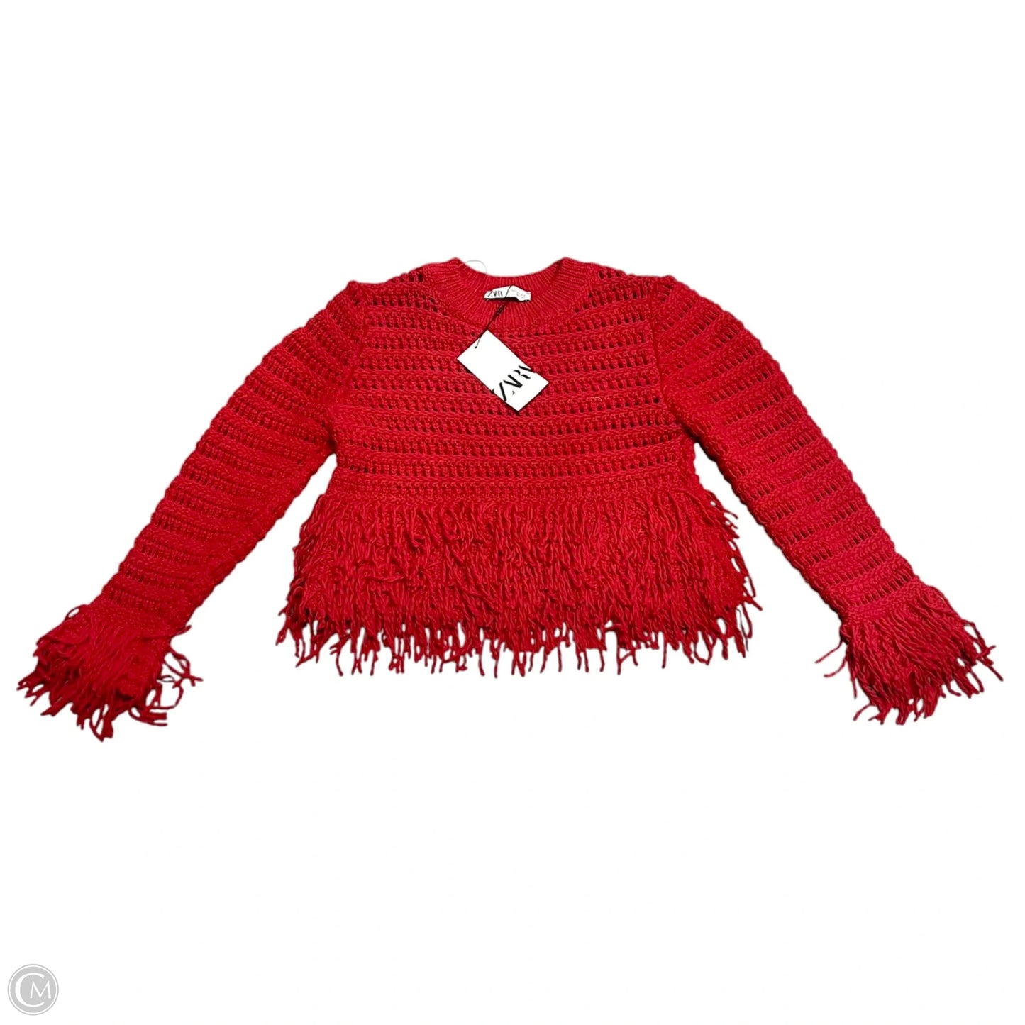 Sweater By Zara In Red, Size: M