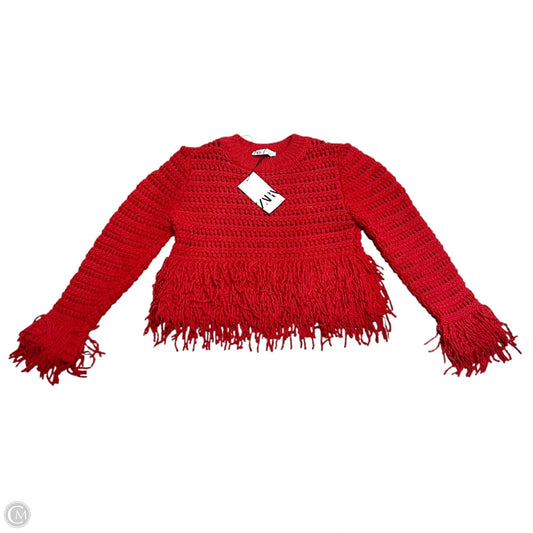 Sweater By Zara In Red, Size: M