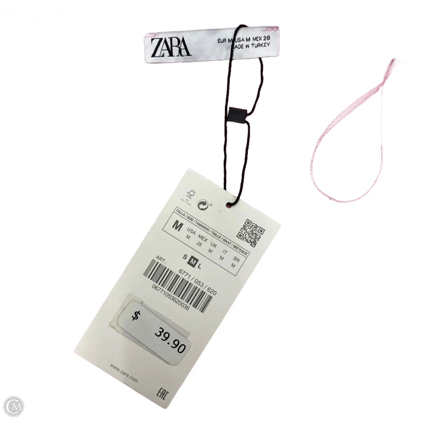 Sweater Cardigan By Zara In Pink, Size: M