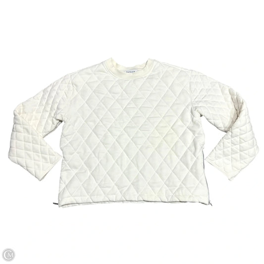 Sweatshirt Crewneck By Athleta In Cream, Size: M