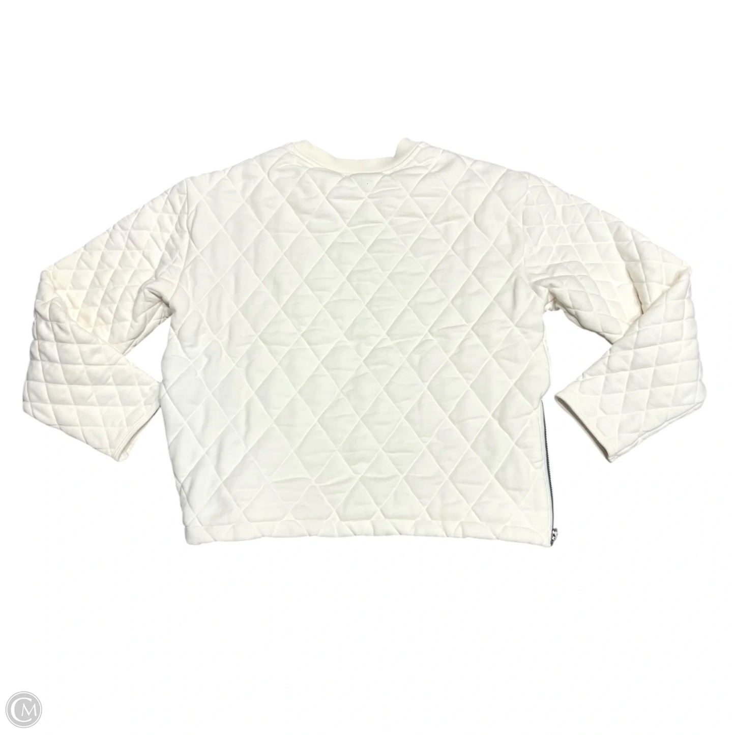 Sweatshirt Crewneck By Athleta In Cream, Size: M