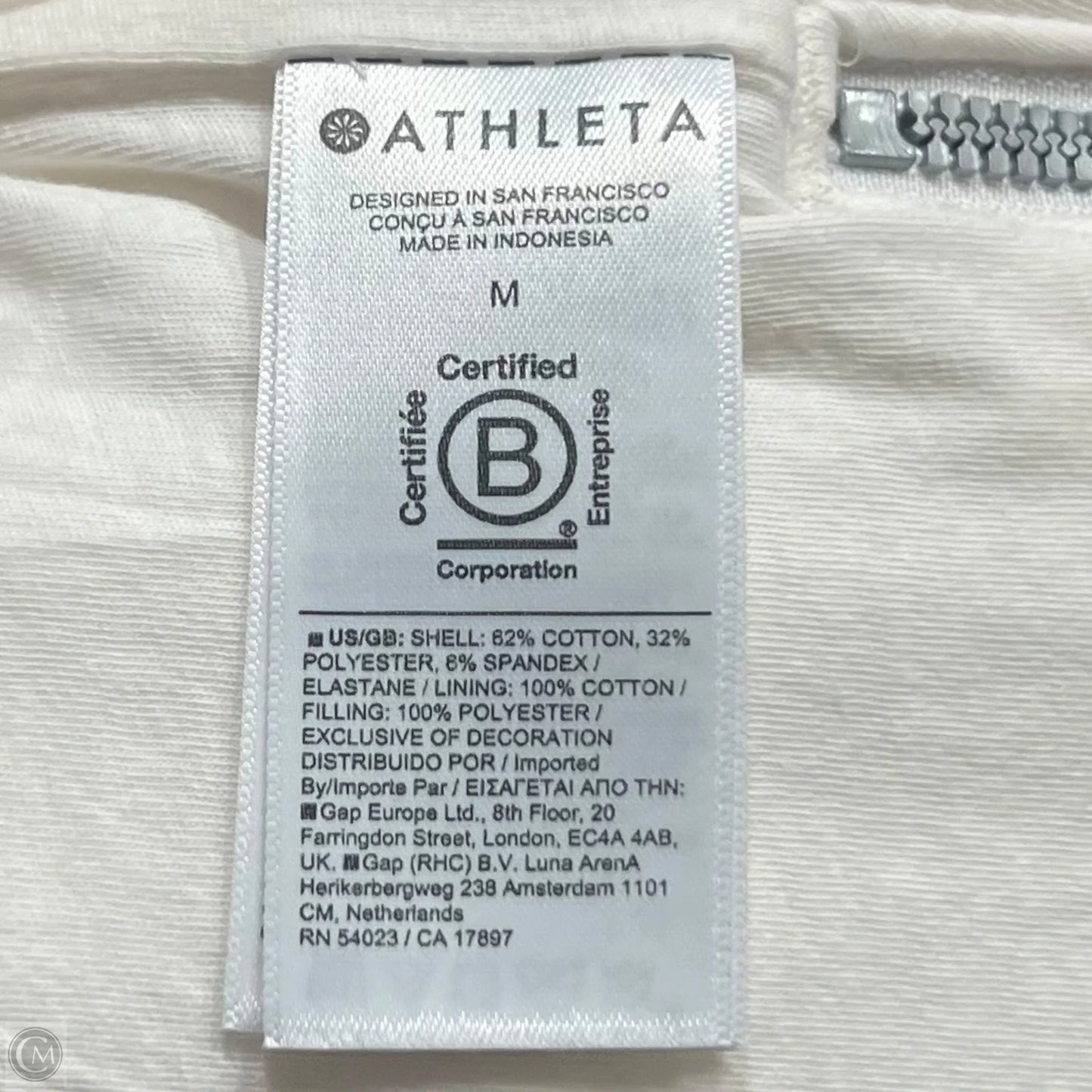 Sweatshirt Crewneck By Athleta In Cream, Size: M