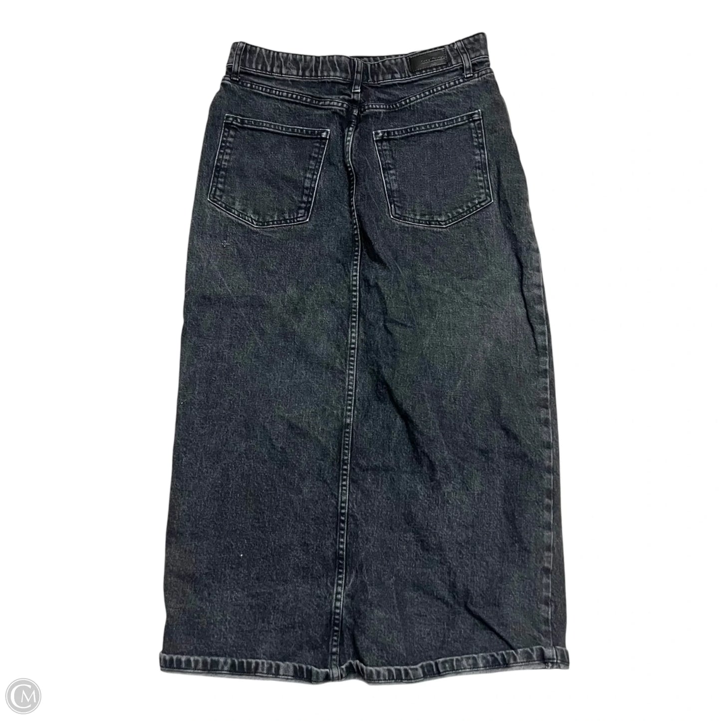 Skirt Maxi By Social Tourist In Black Denim, Size: L