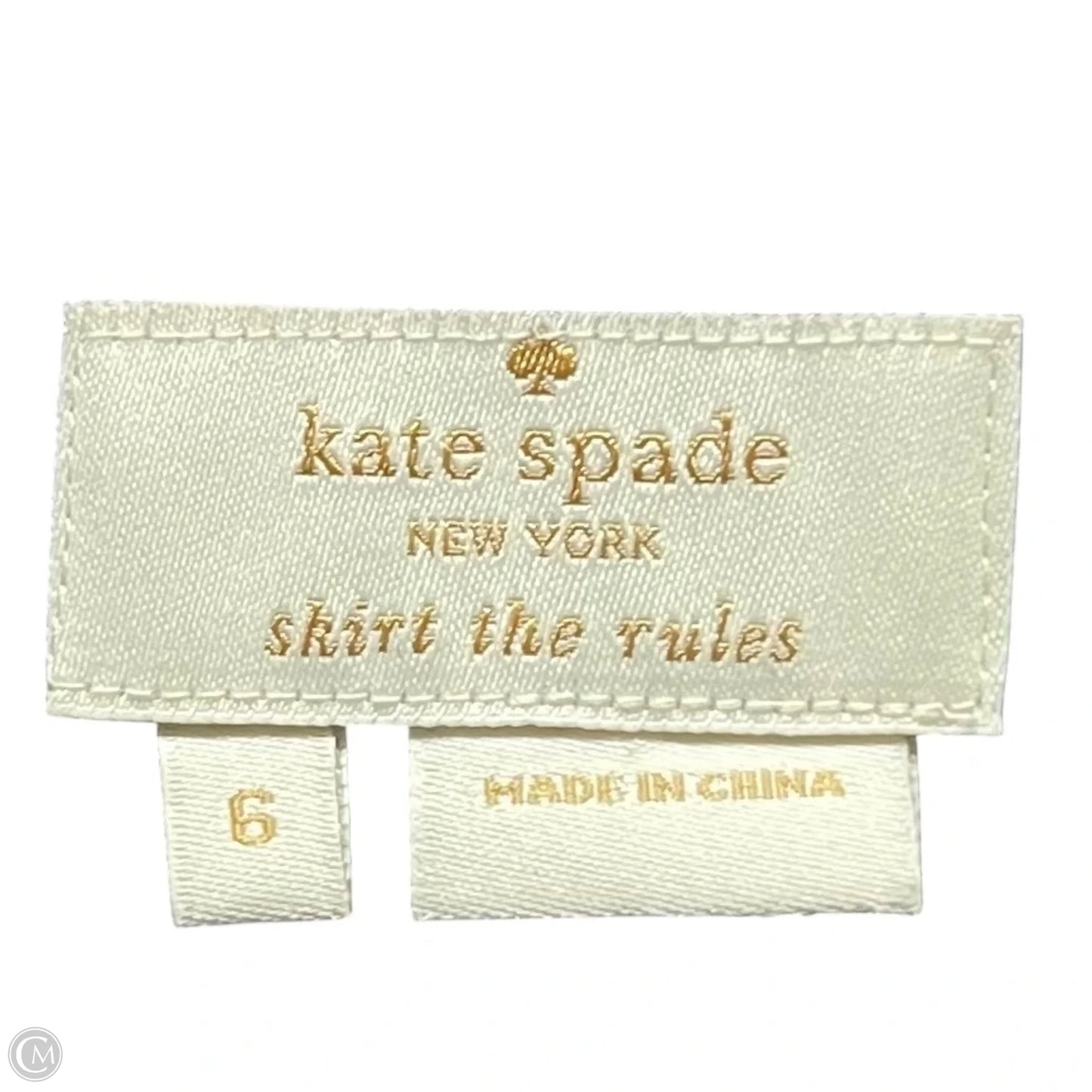 Skirt Designer By Kate Spade In Black & Orange, Size: 6