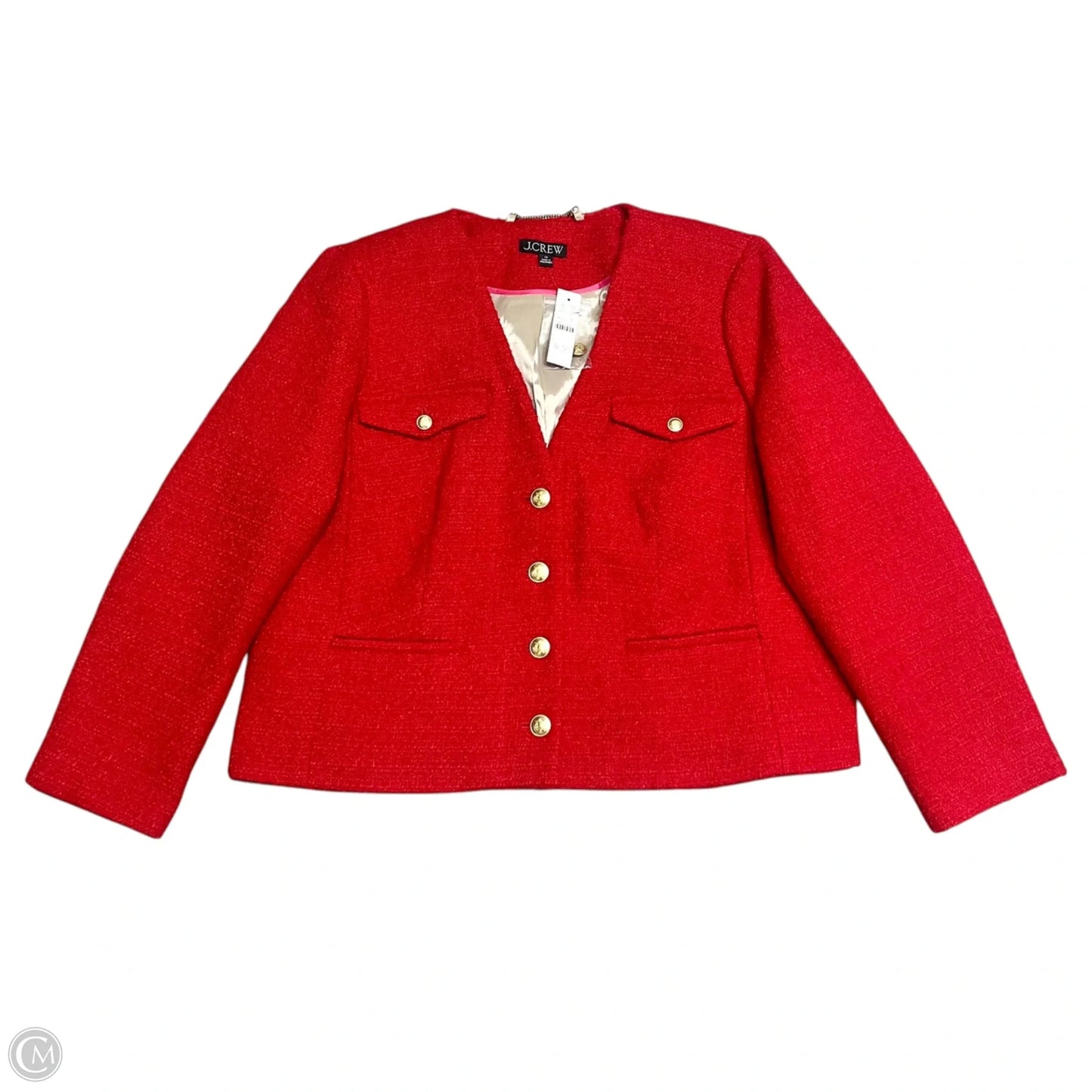 Blazer By J. Crew In Red, Size: 18