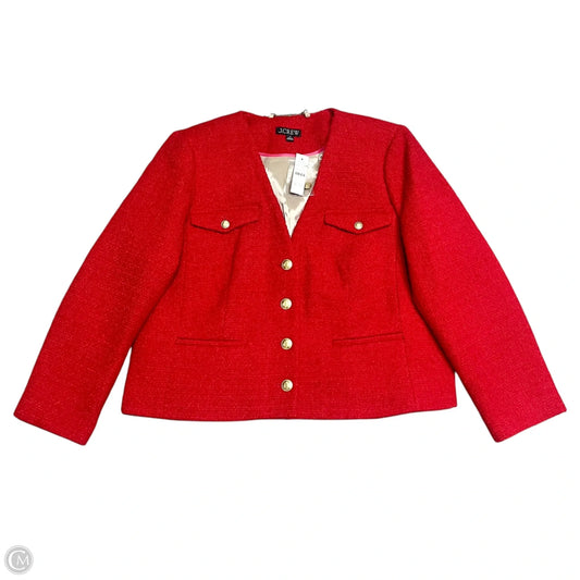 Blazer By J. Crew In Red, Size: 18