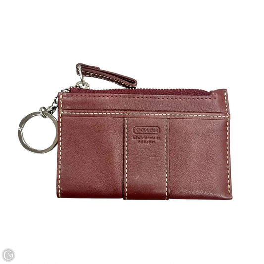 Coin Purse Designer By Coach, Size: Large