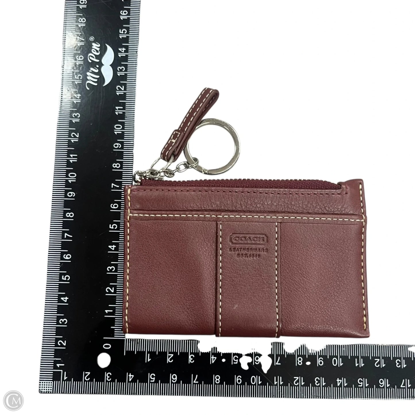 Coin Purse Designer By Coach, Size: Large