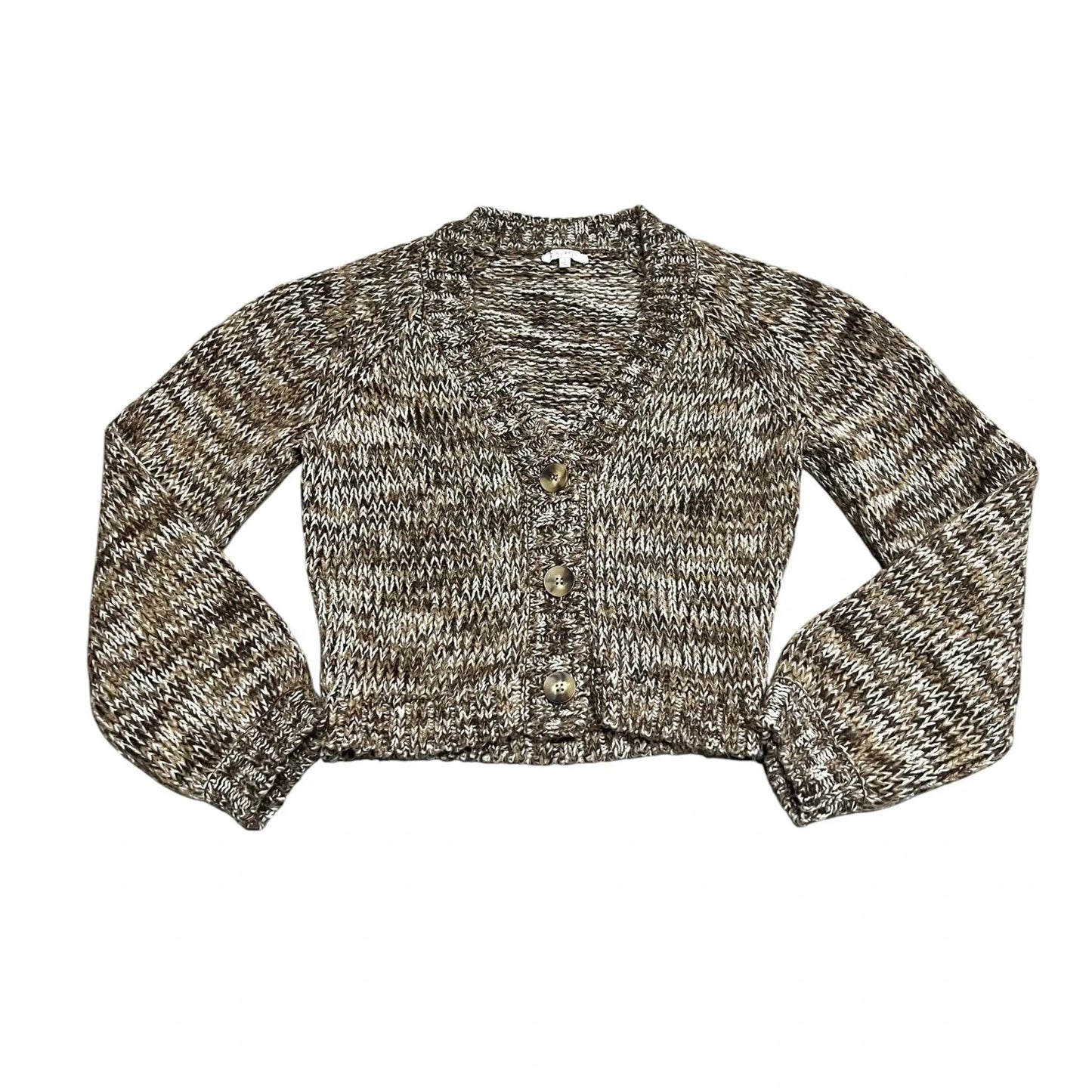 Sweater By Z Supply In Brown & Cream, Size: S