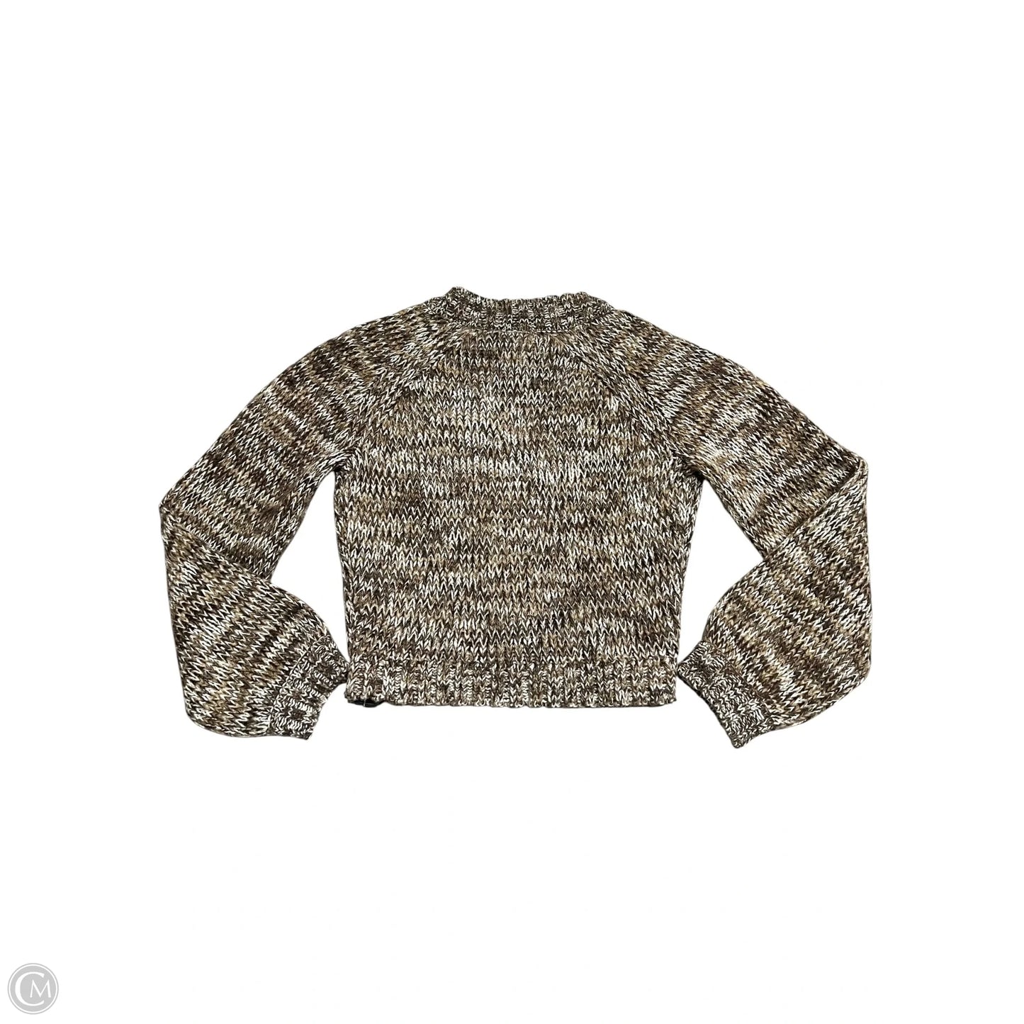 Sweater By Z Supply In Brown & Cream, Size: S
