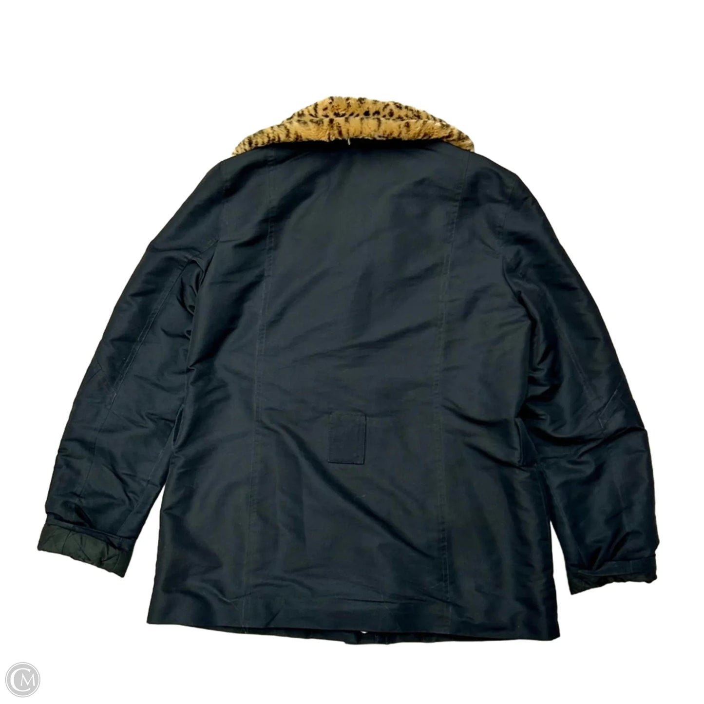 Coat Puffer & Quilted By Lauren By Ralph Lauren In Black, Size: M