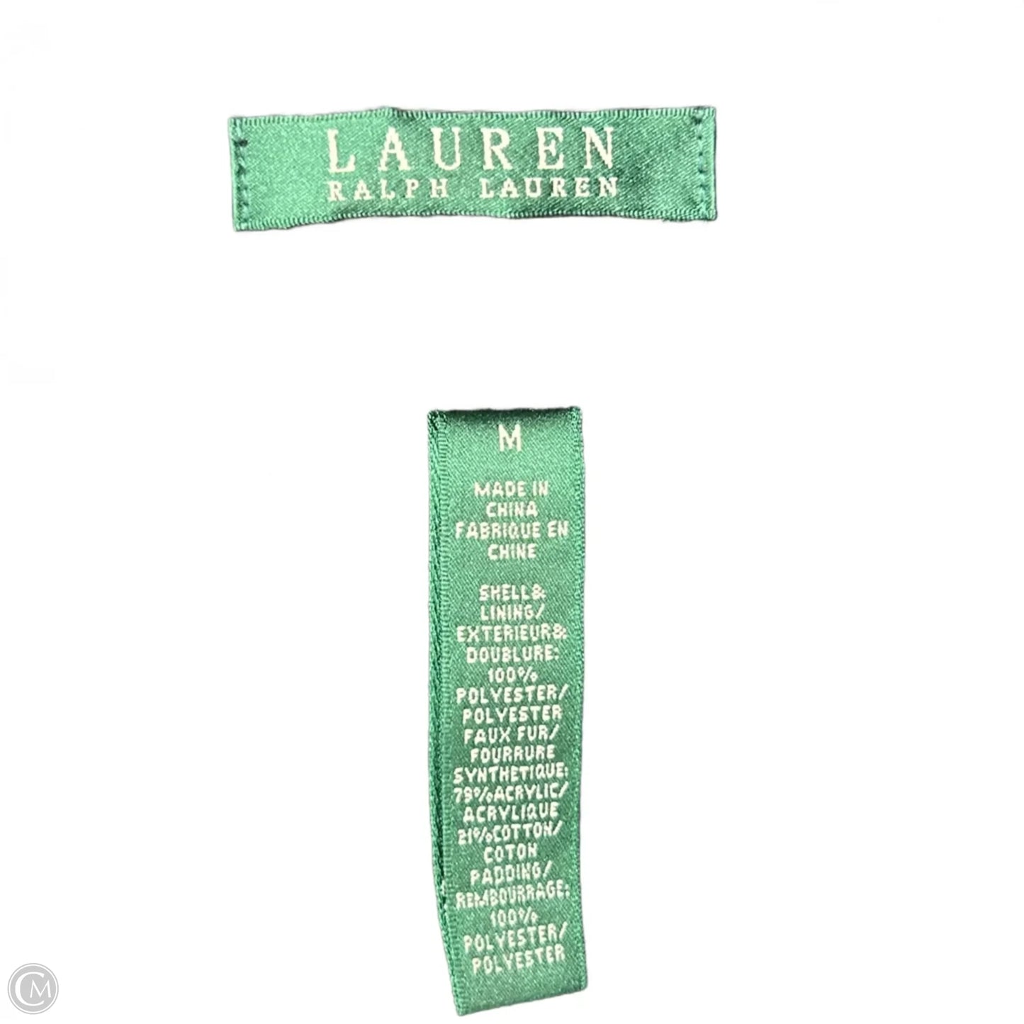 Coat Puffer & Quilted By Lauren By Ralph Lauren In Black, Size: M