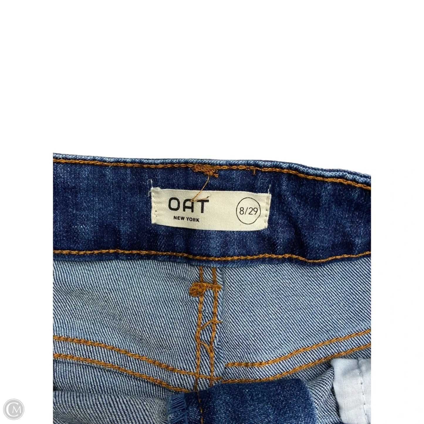 Jeans Wide Leg By Oat In Blue Denim, Size: 8