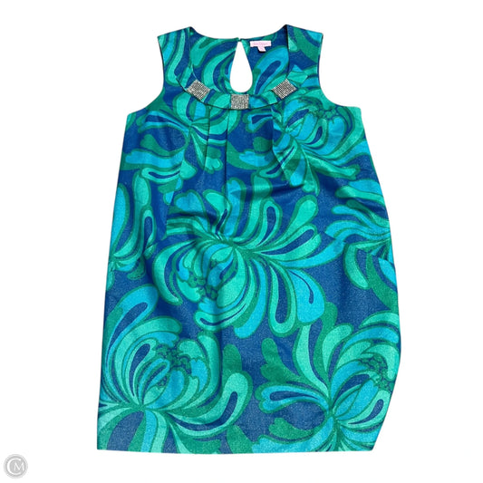 Dress Designer By Lilly Pulitzer In Blue & Green, Size: L