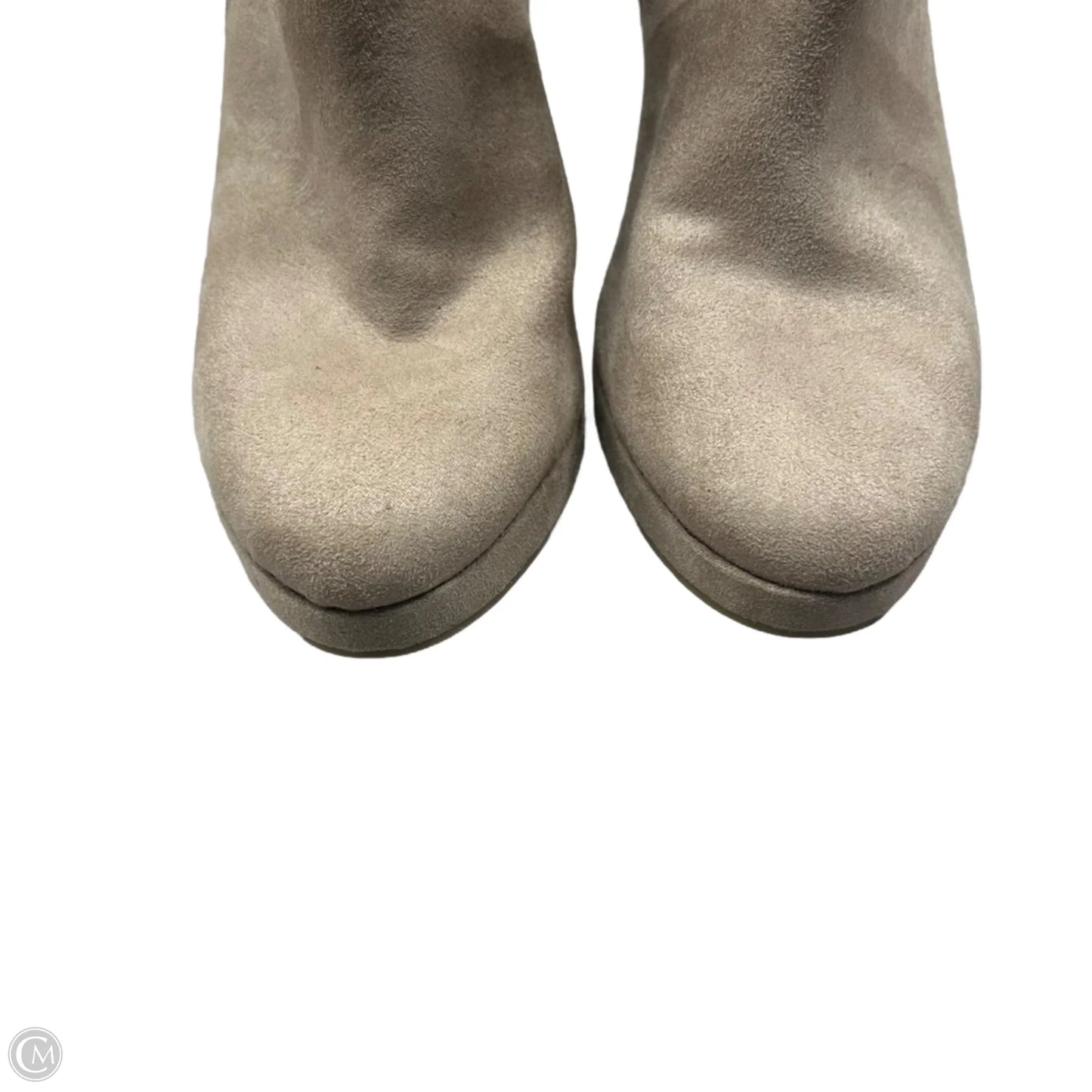 Boots Ankle Heels By Lauren Conrad In Taupe, Size: 8.5