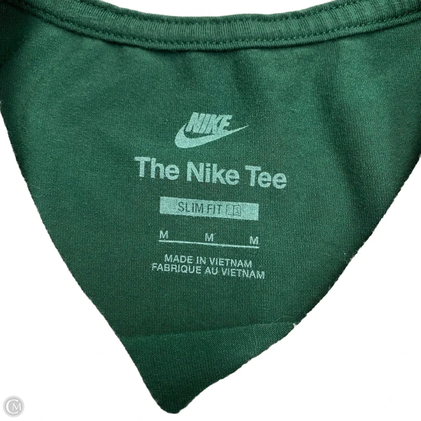 Top Short Sleeve By Nike In Green, Size: M