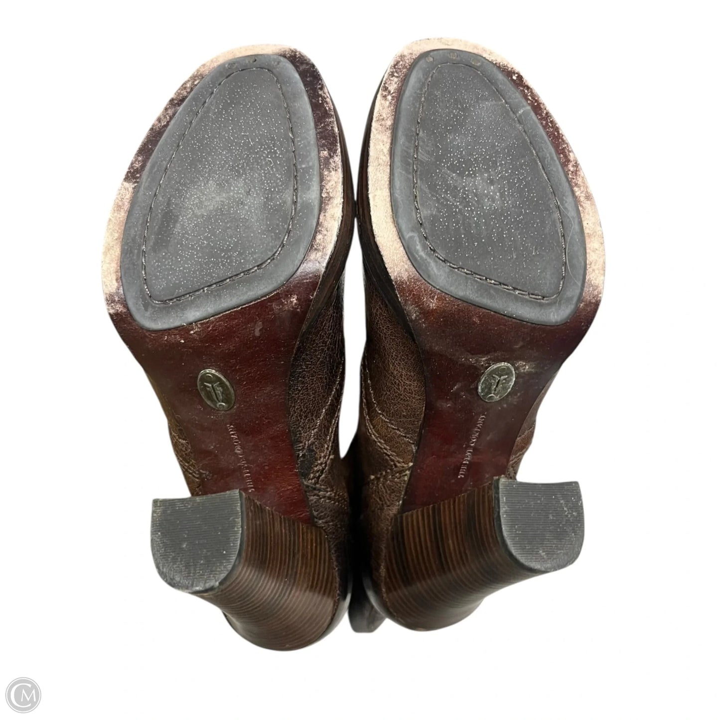 Boots Designer By Frye In Brown, Size: 8.5