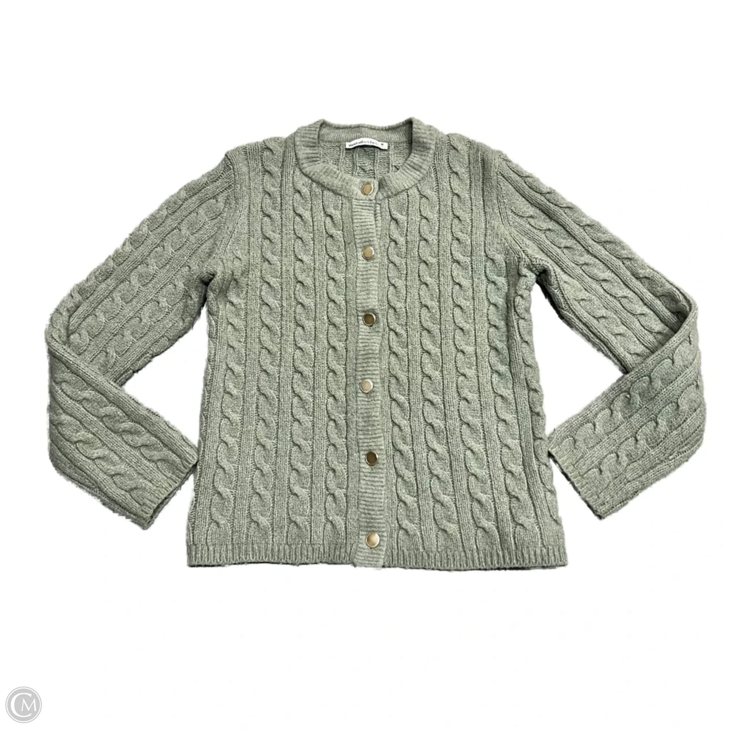 Cardigan By Abercrombie And Fitch In Green, Size: M