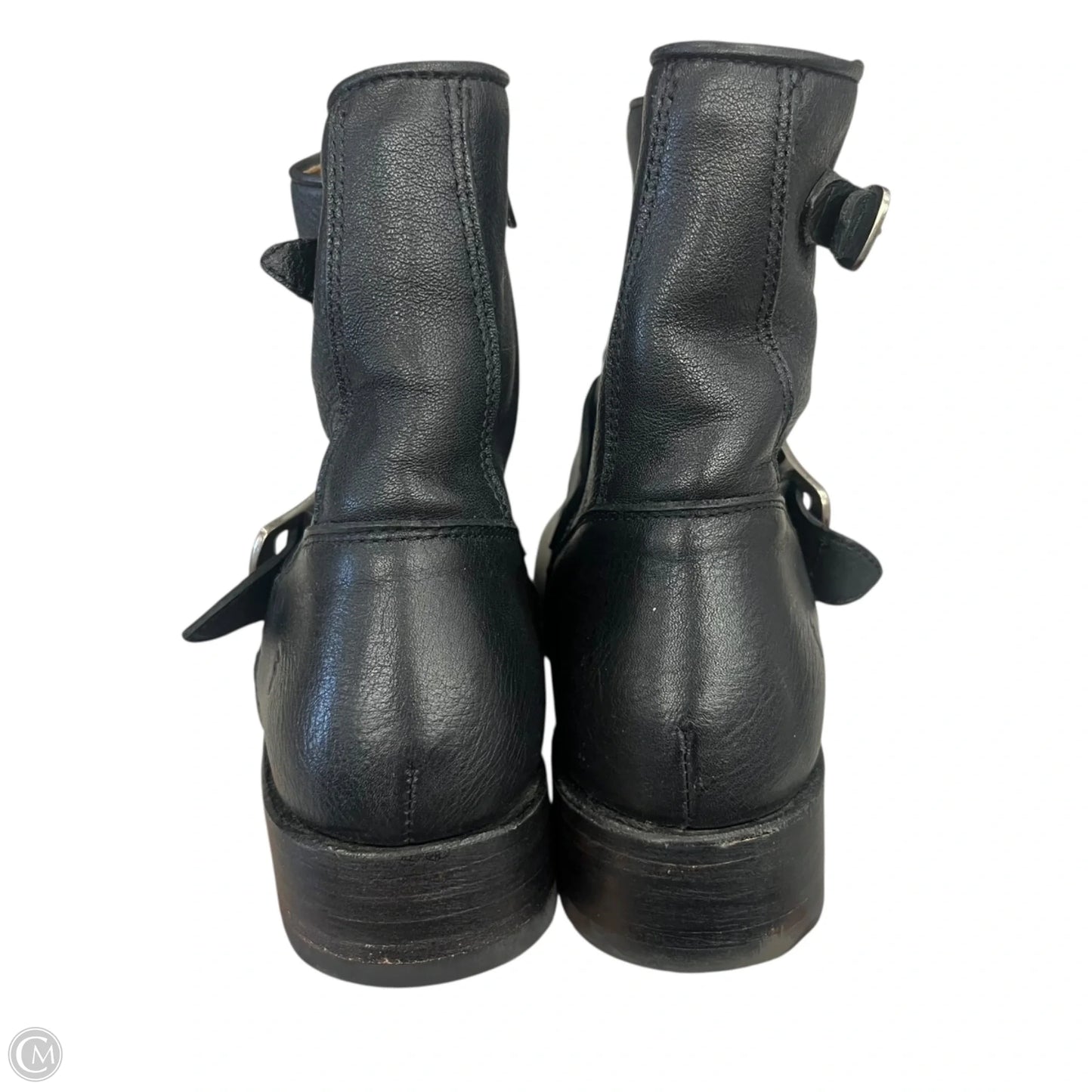 Boots Designer By Frye In Black, Size: 9.5