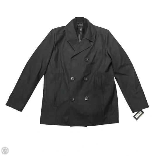 Coat Peacoat By Kenneth Cole In Black, Size: L