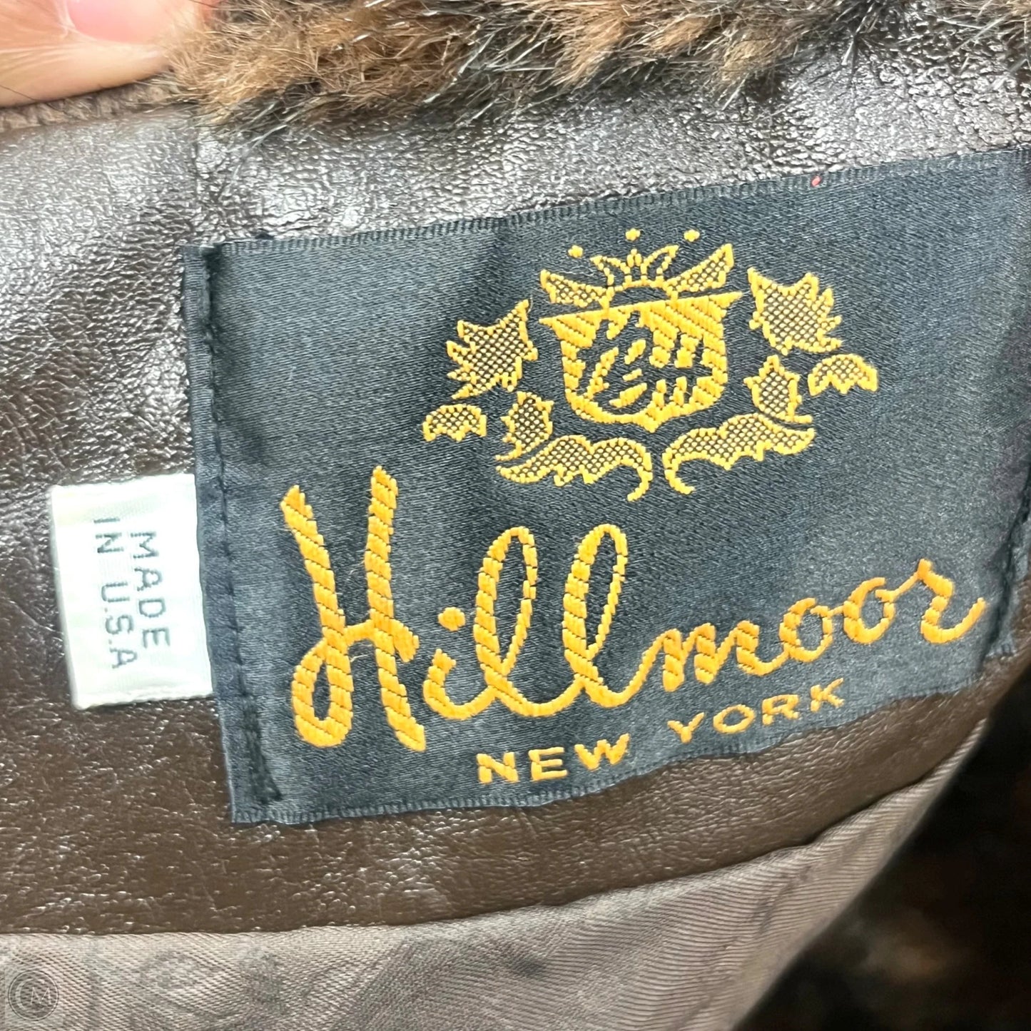 Coat Faux Fur & Sherpa By Hillmoor In Black & Brown, Size: L