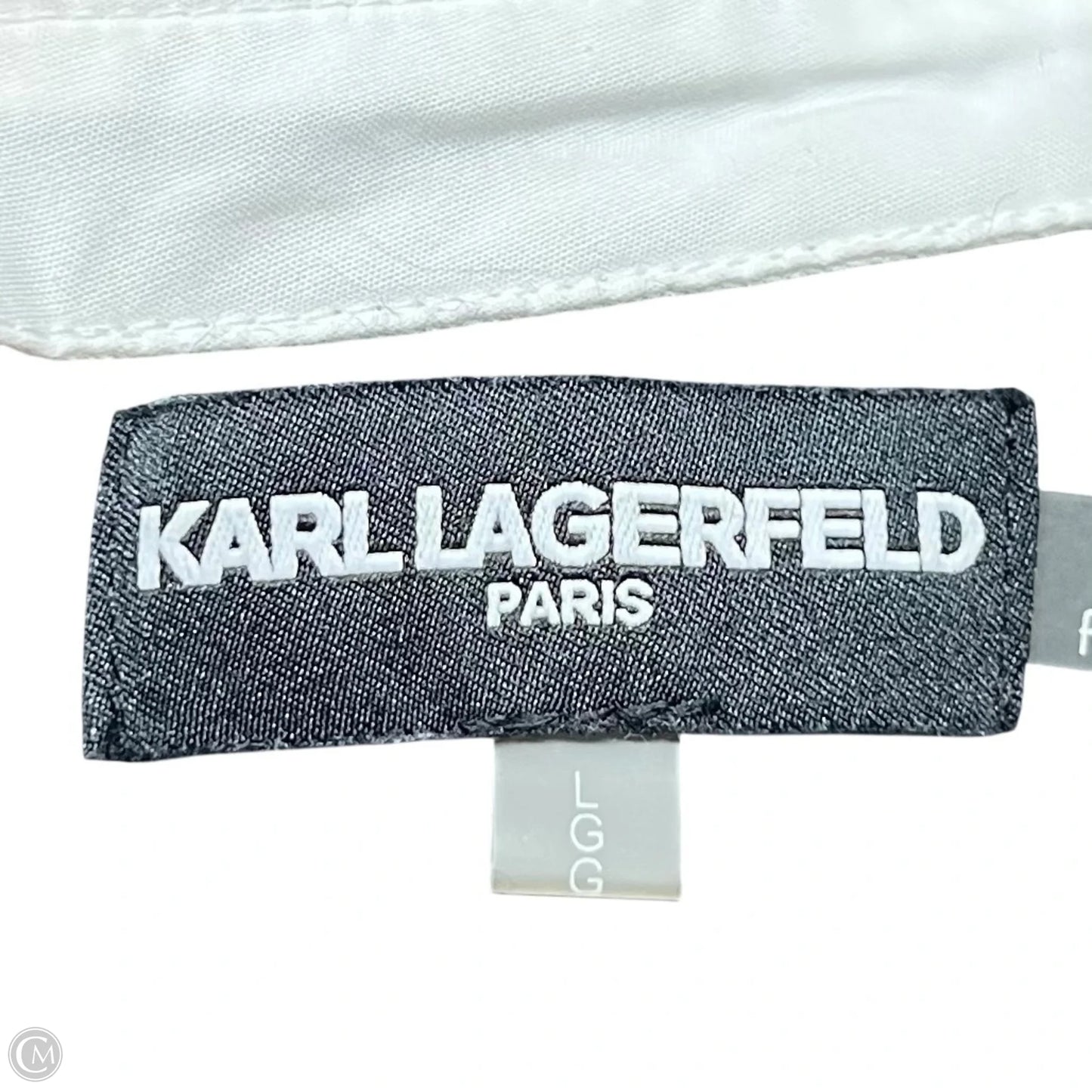 Sweater Designer By Karl Lagerfeld In Black & White, Size: L