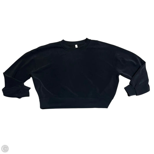 Athletic Sweatshirt Crewneck By Lululemon In Black, Size: L