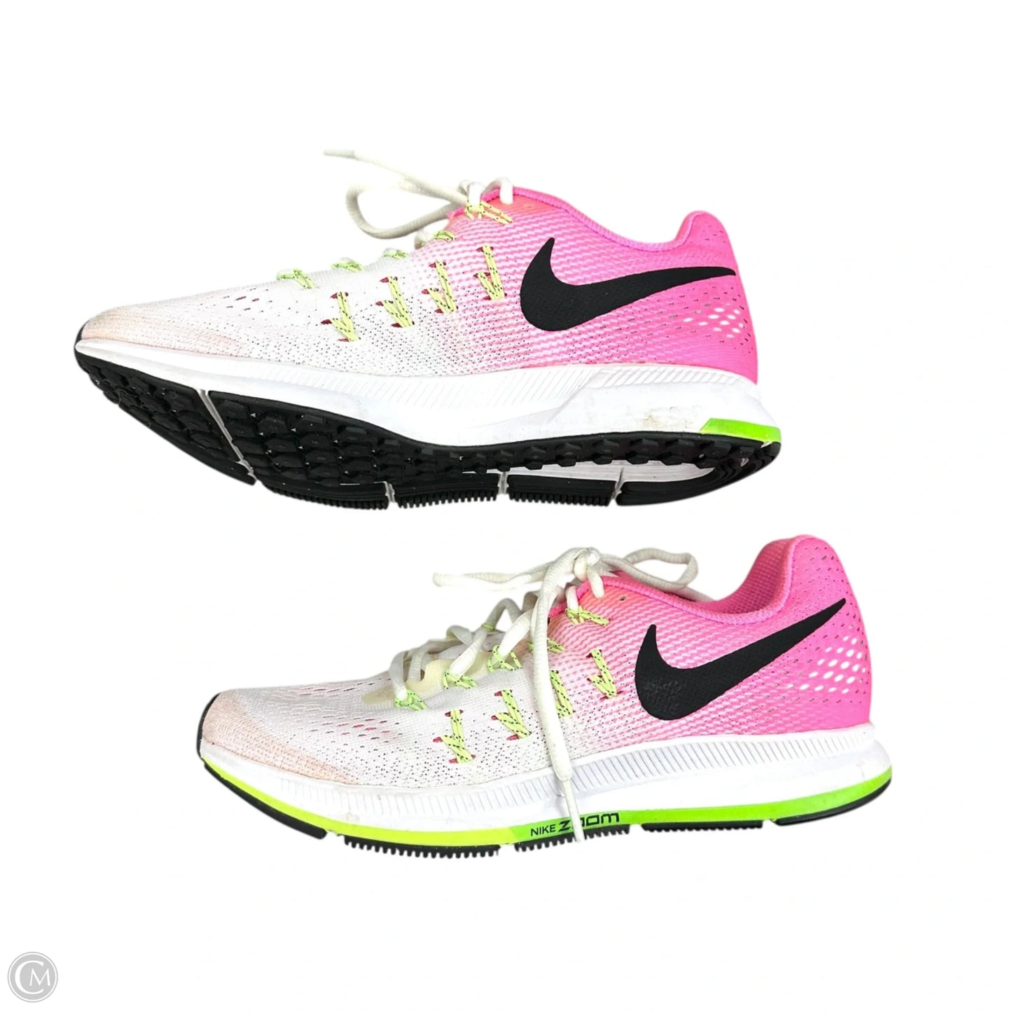 Shoes Athletic By Nike In Green & Pink, Size: 6.5