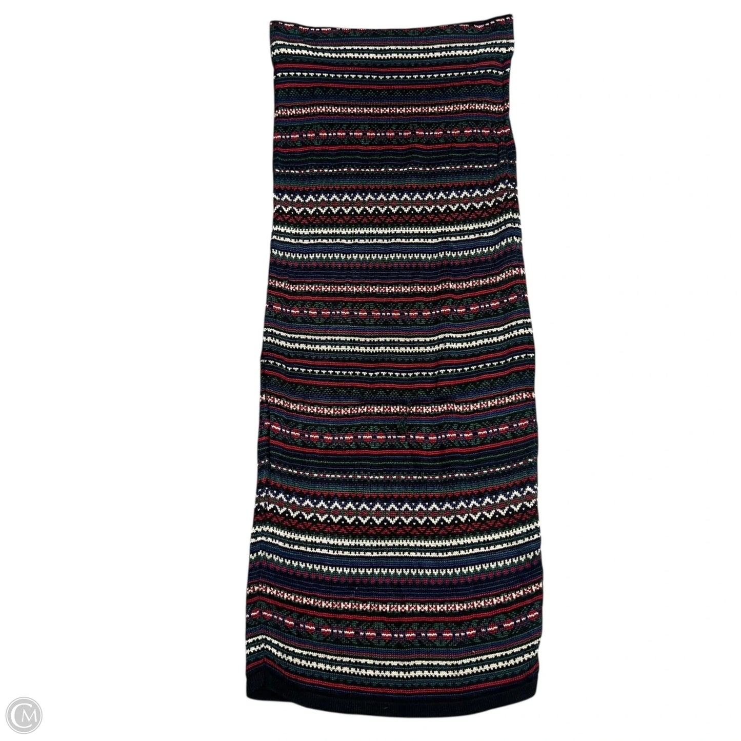 Skirt Maxi By Lauren By Ralph Lauren In Black & Green, Size: S