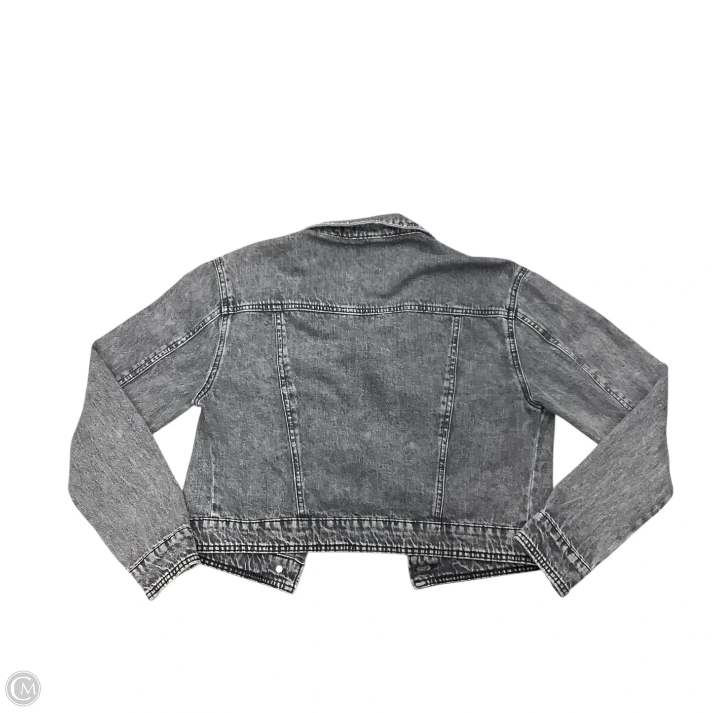Jacket Designer By Rebecca Minkoff In Grey Denim, Size: M