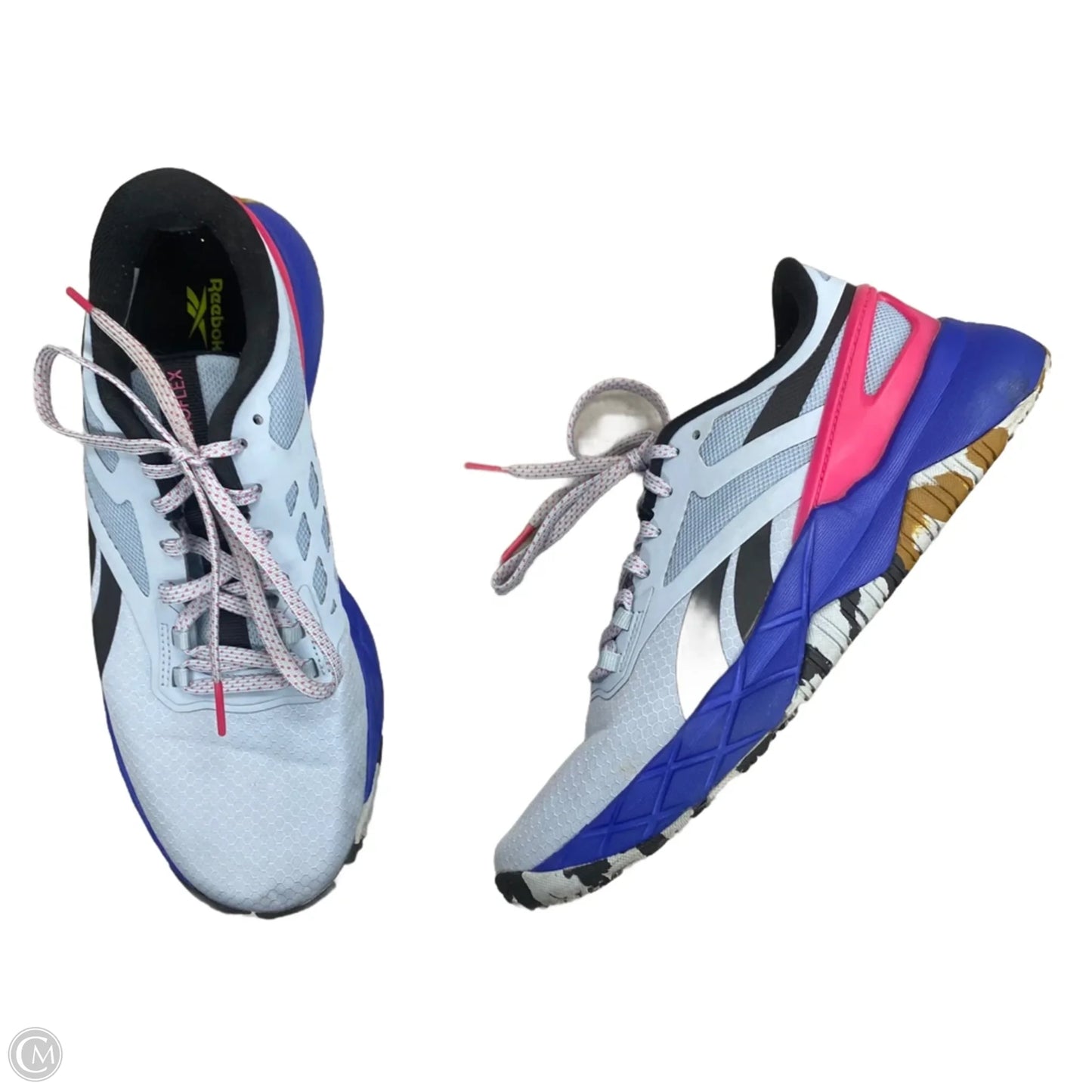Shoes Athletic By Reebok In Blue & Pink, Size: 8