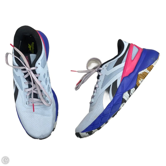 Shoes Athletic By Reebok In Blue & Pink, Size: 8