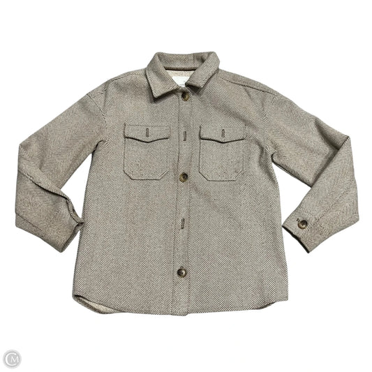 Jacket Other By Avec Les Filles In Brown & Cream, Size: S