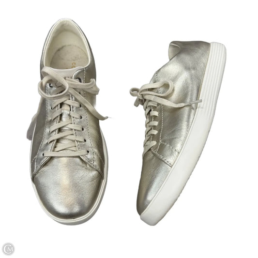 Shoes Sneakers By Cole-haan In Gold & White, Size: 9.5