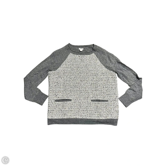Sweater By J. Crew In Grey & White, Size: S
