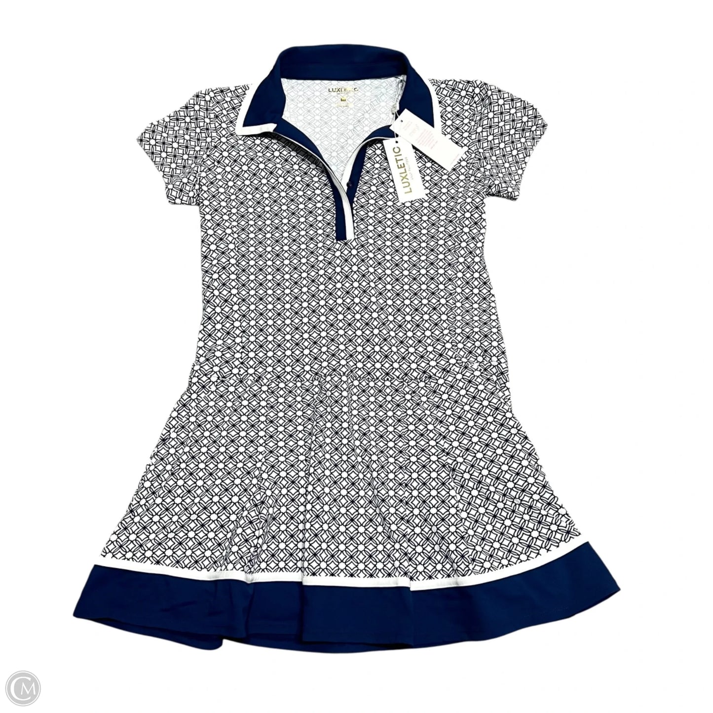 Dress Designer By Lilly Pulitzer In Blue & White, Size: M