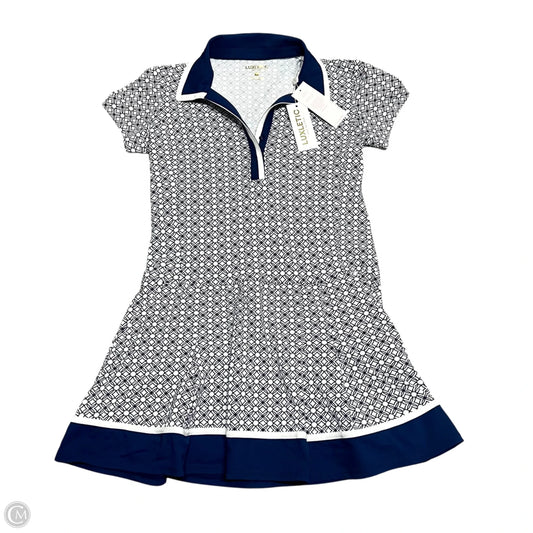 Dress Designer By Lilly Pulitzer In Blue & White, Size: M