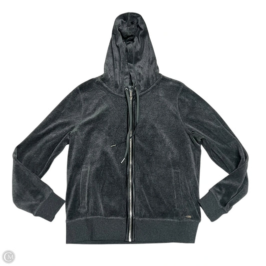 Sweatshirt Hoodie By Calvin Klein In Grey, Size: L