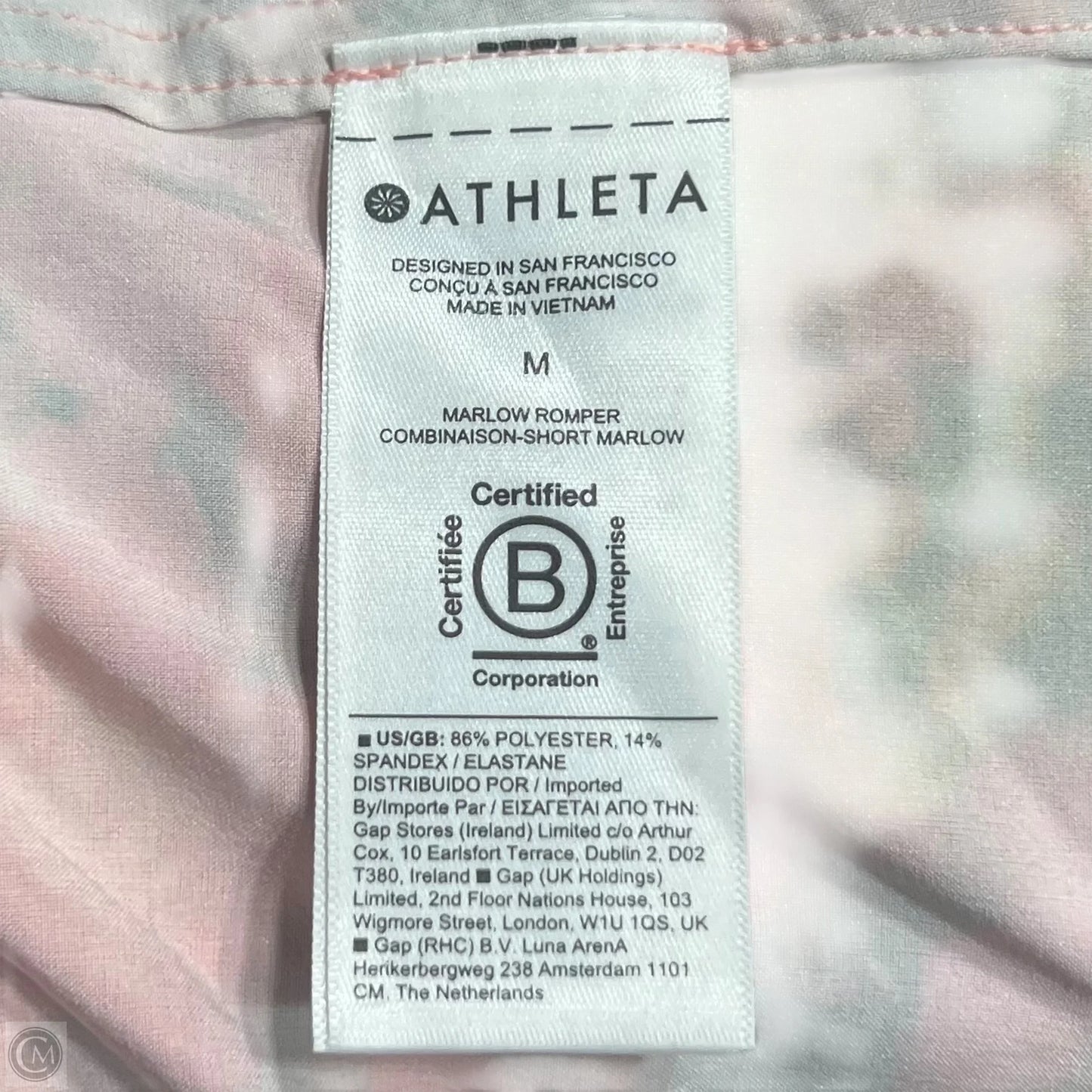 Romper By Athleta In Floral Print, Size: M