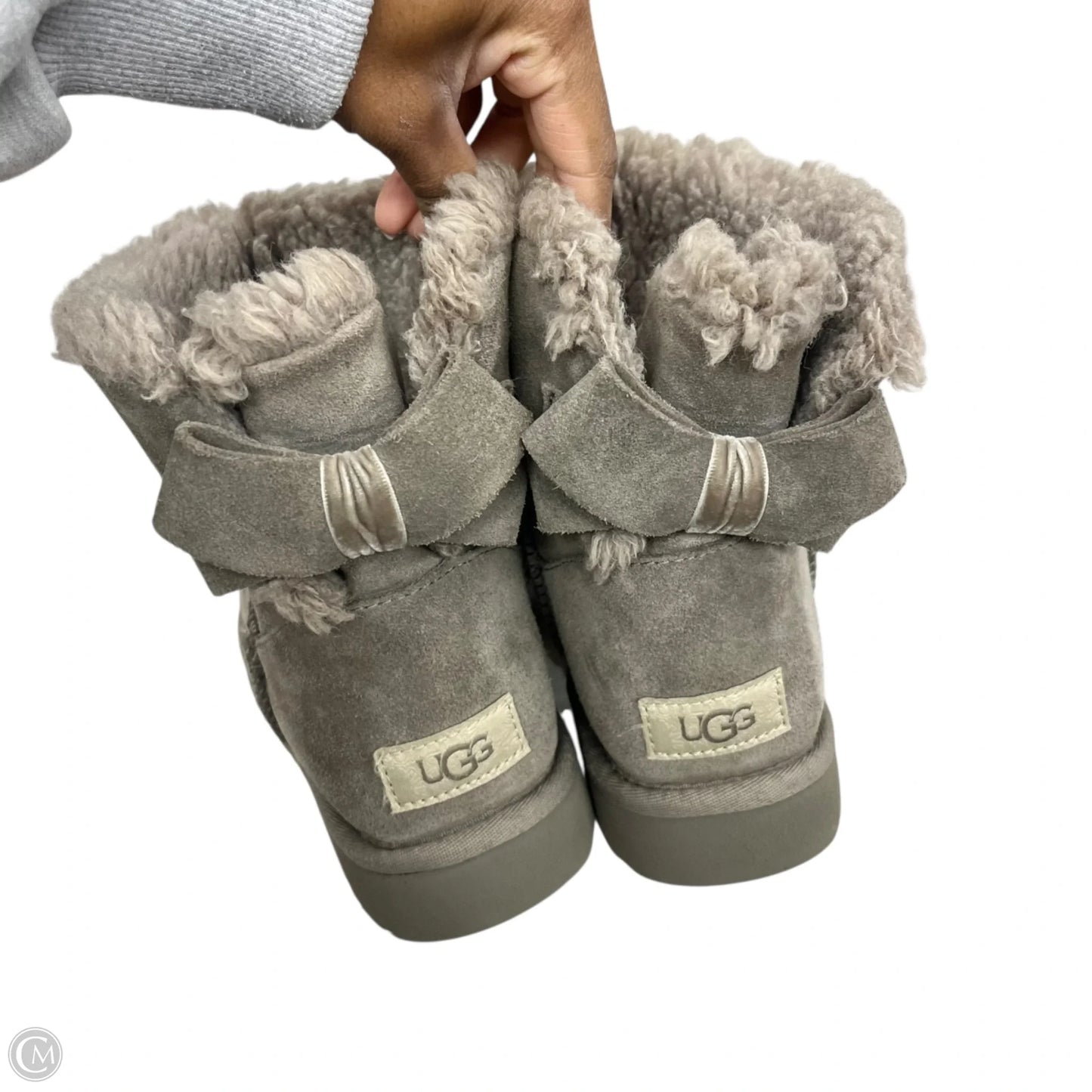 Boots Designer By Ugg In Grey, Size: 7