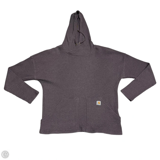 Sweatshirt Hoodie By Carhartt In Purple, Size: L
