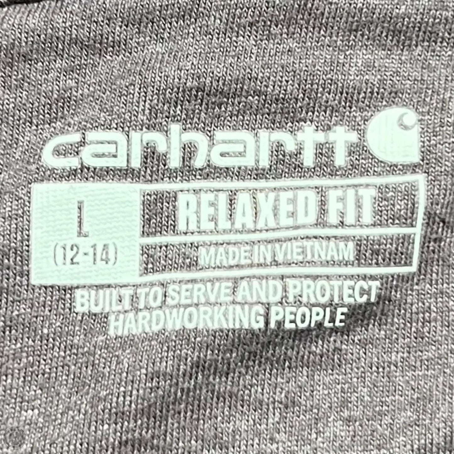 Sweatshirt Hoodie By Carhartt In Purple, Size: L