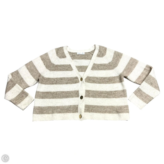 Sweater Cardigan By Primark In Cream & Tan, Size: S