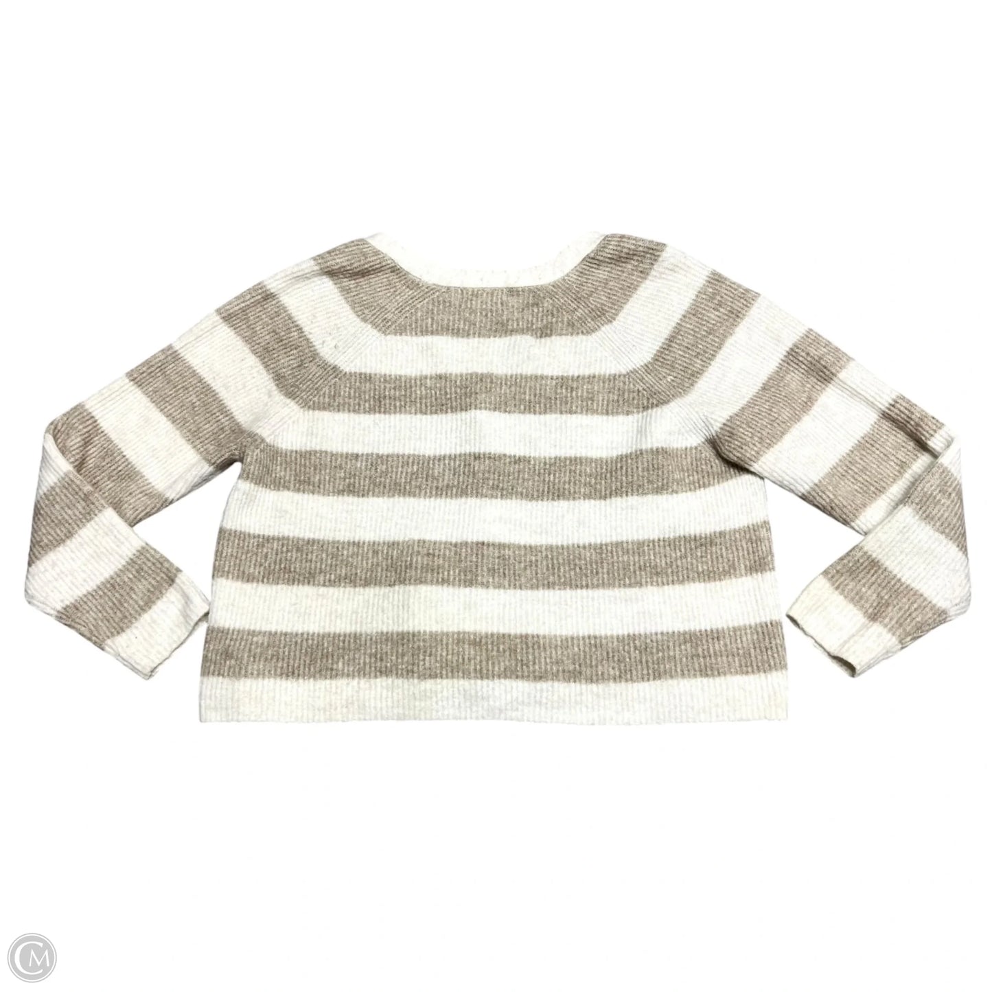 Sweater Cardigan By Primark In Cream & Tan, Size: S