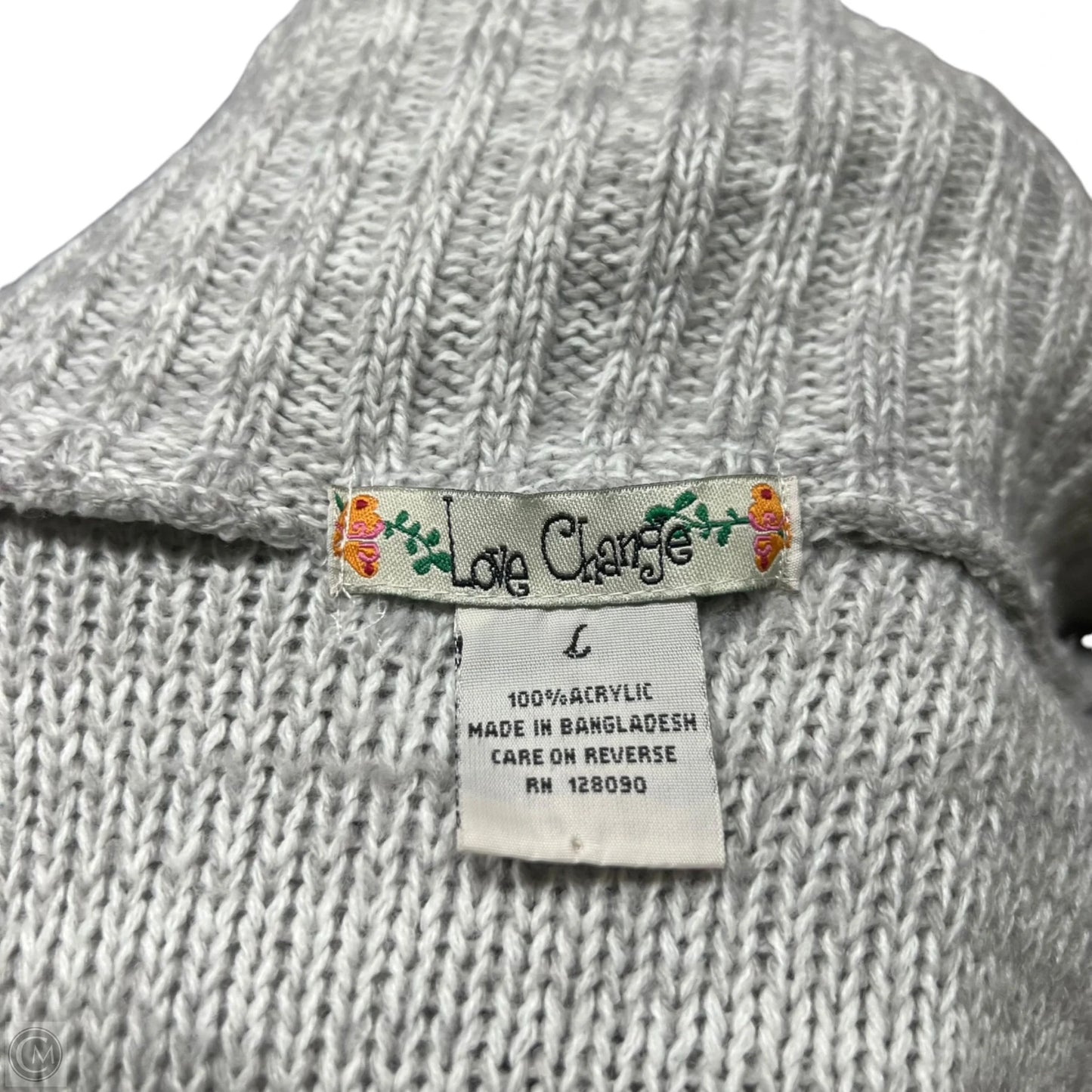 Sweater By Love Change In Grey, Size: L