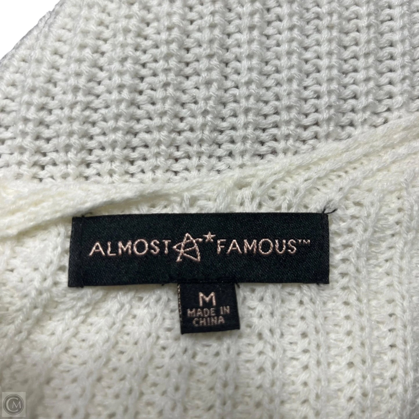 Sweater By Almost Famous In Cream, Size: M
