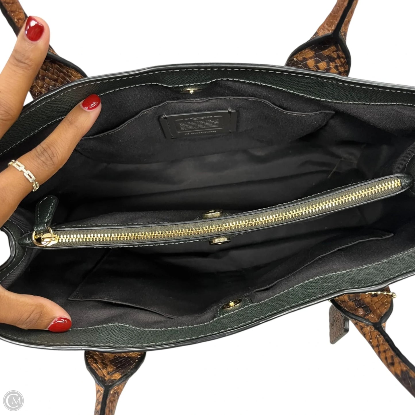 Handbag Designer By Coach, Size: Large